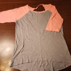 Victoria's Secret t-shirt.